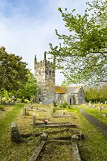 Images Dated 1st September 2021: St Wynwallows Church, Landewednack, Church Cove, Cornwall, England, UK