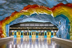 Platform Prints: Stadion Metro Station, Stockholm, Sweden