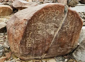 Images Dated 8th November 2017: The Stages of Life Petroglyph, Palpa, Ica Region, Peru