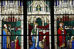 Images Dated 17th July 2008: Stained Glass Window, Bourges Cathedral, UNESCO World Heritage Site, Bourges, Centre