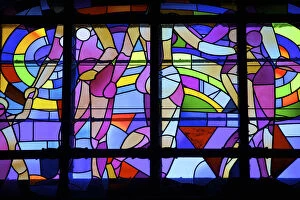 Images Dated 22nd October 2012: Stained Glass Window, Gellert Hotel and Spa, Budapest, Hungary