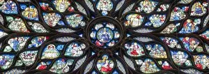 Paris Gallery: Stained-glass windows in the upper chapel of Sainte Chapelle, Paris, France
