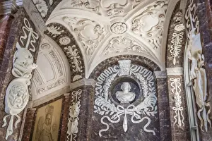 Royal Castle Prints: Staircase in the Drottningholm Royal Castle near Stockholm, Sweden
