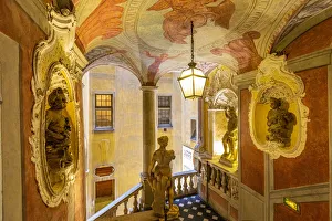 Staircase in Lascaris Palace, Nice, South of France