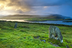 Standing Stones near Portmagee, Valentia Island, Co Kerry, Ireland