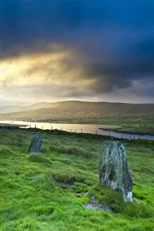 Sun Set Gallery: Standing Stones near Portmagee, Valentia Island, Co Kerry, Ireland