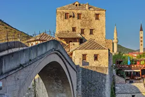 Old Bridge Prints: Stari most, Old Bridge, 16th century Ottoman bridge, Mostar, Bosnia