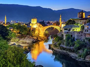 Mostar Prints: Stari Most, Old Bridge, Neretva River Mostar, Bosnia Herzegovina, Balkans