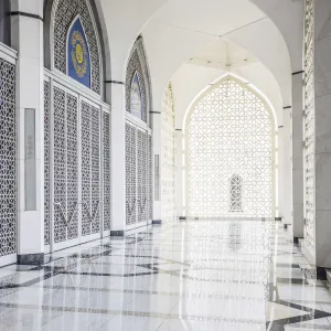 Kuala Lumpur Prints: State Mosque (Masjid Sultan Salahuddin Abdul Shah Mosque), Selangor, Nr. Kuala Lumpur