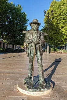 Aix En Provence Gallery: Statue of artist Paul Cezanne, Aix-en-Provence, Provence-Alpes-C√¥te d'Azur, France