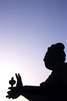 Statue of a Bodhisattva - one of six ringing the giant