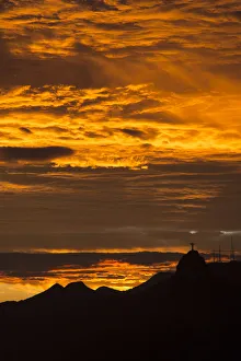Sugar Loaf Prints: Statue of Christ the Redeemer, Rio de Janeiro from the Sugar Loaf, Brazil