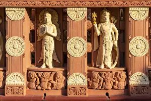 Creative Prints: Statue decoration of stupa at International Buddhist Academy, Sagaing, Sagaing Region