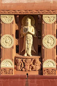 Statue decoration of stupa at International Buddhist Academy, Sagaing, Sagaing Region