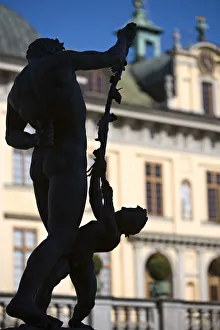 Images Dated 22nd December 2008: Statue Detail, Royal Palace, Drottningholm, Stockholm, Sweden