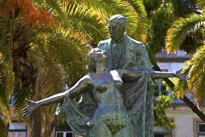 Statue of Famous Novelist Eca de Queiros, Lisbon, Portugal