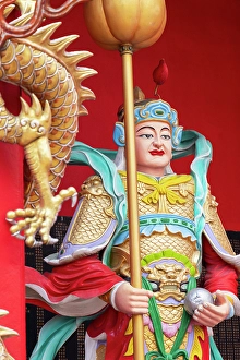 Chinatown Prints: Statue inside Guan Di Temple, Chinatown, Kuala Lumpur, Selangor, Malaysia
