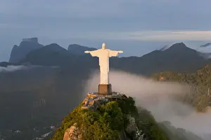 Statue of Jesus, known as Cristo Redentor (Christ the Redeemer), on Corcovado mountain
