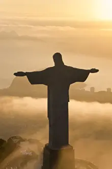 Statue of Jesus, known as Cristo Redentor (Christ the Redeemer), on Corcovado mountain