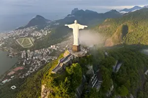 Statue of Jesus, known as Cristo Redentor (Christ the Redeemer), on Corcovado mountain