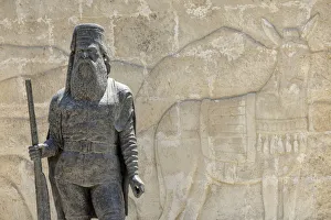 Crete Gallery: Statue in Koustogerako, Crete, Greece, Europe