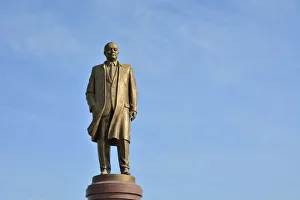 The statue of the late leader Islam Karimov