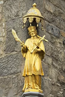 Statue in Markt, Aachen, North Rhine Westphalia, Germany