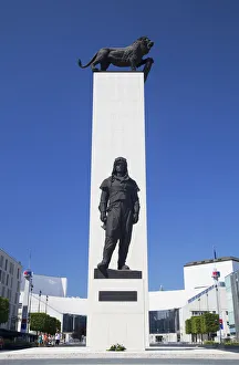 Statue in front of National Theatre, Bratislava, Slovakia