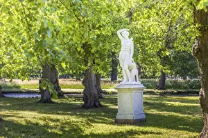 Royal Castle Prints: statue in the park of Drottningholm Palace near Stockholm, Sweden