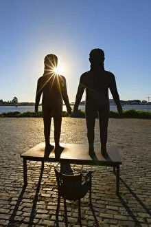 Images Dated 31st August 2018: Statue in park, Zeeburg, Amsterdam, Noord Holland, Netherlands