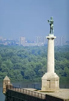 Russell Young Gallery: Statue of Pobednik, Kalemegdan, Belgrade, Serbia