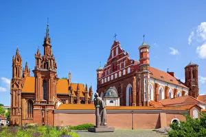 Likeness Prints: A Statue of the Polish Poet Adam Mickiewicz in front of St