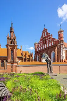 Likeness Prints: A Statue of the Polish Poet Adam Mickiewicz in front of St