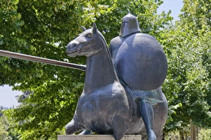 Warrior Collection: Statue of the Portuguese warrior by the sculptor Jose Rodrigues representing the