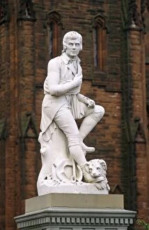 Images Dated 14th January 2011: Statue of Robert Burns, Dumfries, South west Scotland