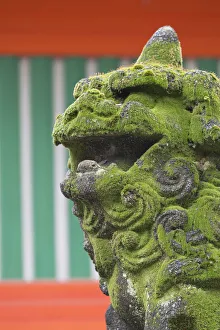 Fukuoka Prints: Statue at Sumiyoshi Temple, Fukuoka, Kyushu, Japan