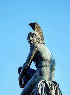 Athina Prints: Statue of Theseus, Athens, Attica, Greece