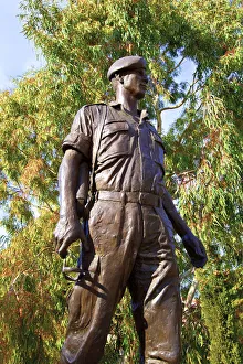 Likeness Prints: Statue of War Hero Elias Kannaouros, Lofou, Cyprus, Eastern Mediterranean Sea