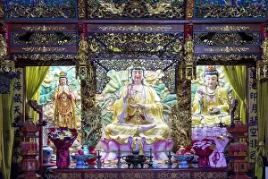 Deities Prints: Statues at Chijian Temple of the Celestial Empress, Tianjin, China