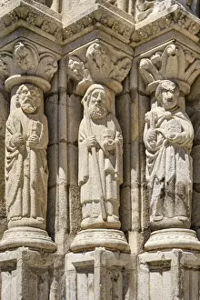 Portal Prints: Statues of the portal of the Motherchurch (Se Catedral) of Viana do Castelo dating back