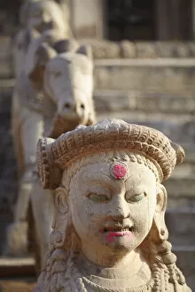 Images Dated 16th May 2013: Statues of Siddhi Lakshmi Temple, Durbar Square, Bhaktapur (UNESCO World Heritage Site)