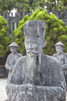 Statues at Tomb of Khai Dinh (UNESCO World Heritage Site), Hue, Thua Thien-Hue, Vietnam