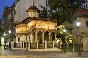 Religious Site Collection: Stavropoleos Monastery Church, an Eastern Orthodox monastery for nuns in the old town