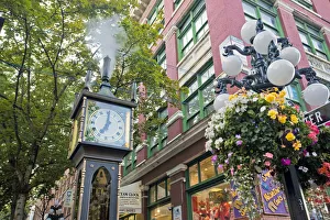 Images Dated 5th March 2008: Steam Powered Clock, Gastown Historic District, Vancouver, British Columbia, Canada
