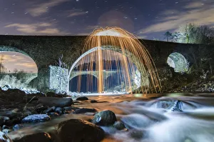 Genova Prints: Steel Wool, Bridge of the Abbey of Tiglieto, Liguria, Genova, Italy