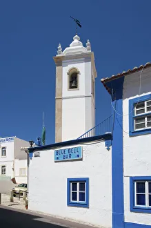 Algarve Prints: Steeple in Albufeira, Algarve, Portugal