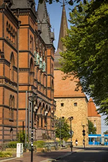 Steintor tower, Rostock, Baltic Coast, Mecklenburg-Western Pomerania, Germany