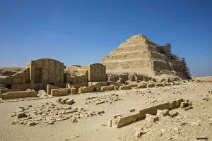 Pyramids Collection: Step Pyramid of Djoser (the oldest Pyramid in Egypt, 2600bc), Saqqara, Nr Cairo, Egypt