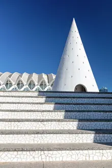Sciences Prints: Steps and conical elevator shaft