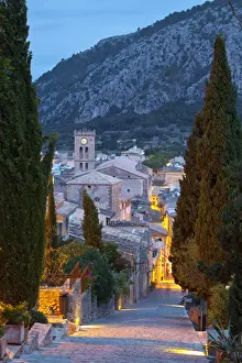 Steps of the Way of the Cross & Nostra Senyora dels Angels church, Pollenca, Mallorca